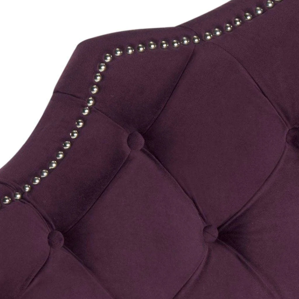 Safavieh Arebelle Queen Headboard Queen Size - Aubergine | Headboards | Modishstore - 3