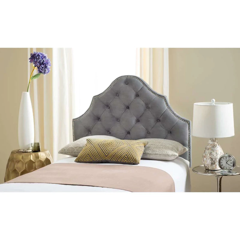 Safavieh Arebelle Twin Headboard Twin Size - Pewter | Headboards | Modishstore