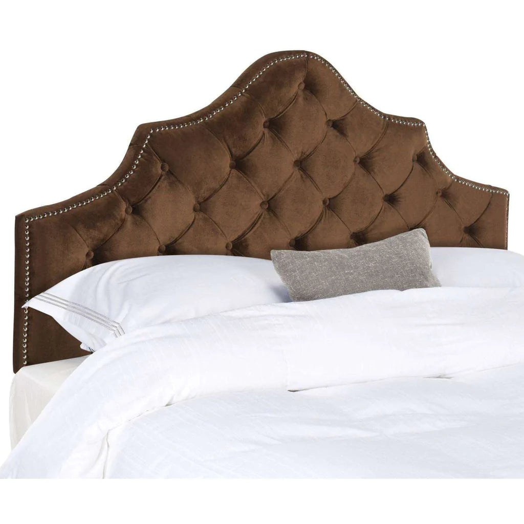 Safavieh Arebelle King Headboard King Size - Chocolate | Headboards | Modishstore