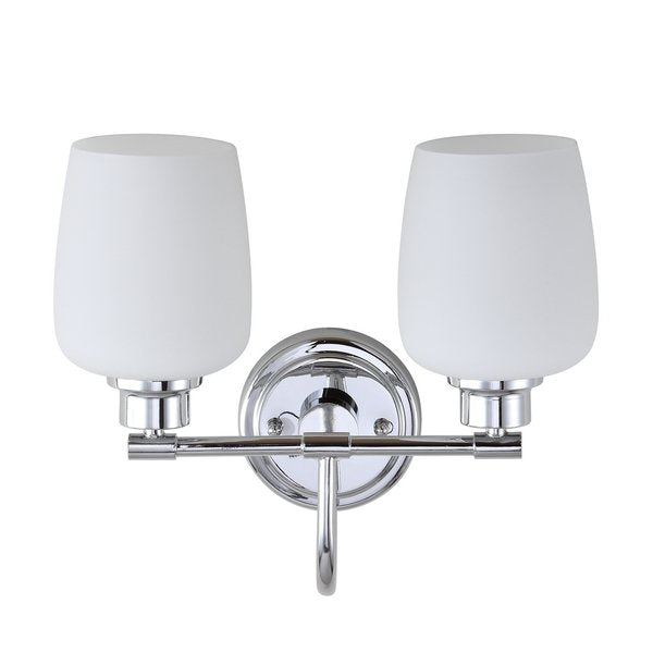 Safavieh Rayden Two Light Bathroom Sconce - Chrome | Sconces | Modishstore - 2