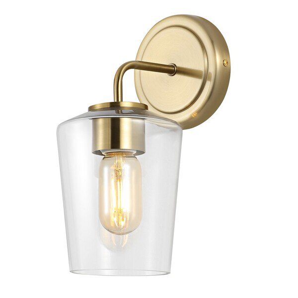 Safavieh Prospect Wall Sconce - Satin Brass | Sconces | Modishstore - 2