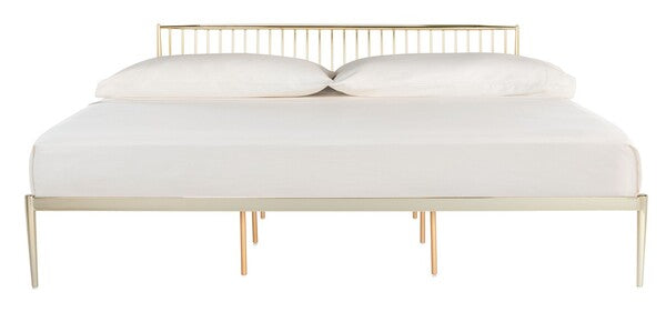 Safavieh Eliza Metal Bed - Gold | Beds | Modishstore - 2