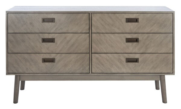 Safavieh Donald 6 Drawer Dresser | Dressers | Modishstore