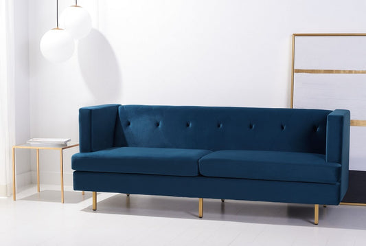 Safavieh Konrad Velvet Sofa | Sofas | Modishstore