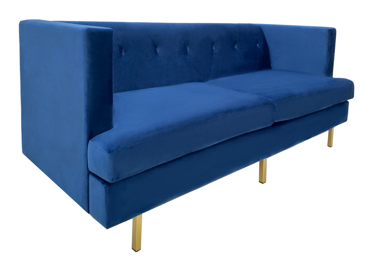 Safavieh Konrad Velvet Sofa | Sofas | Modishstore - 4