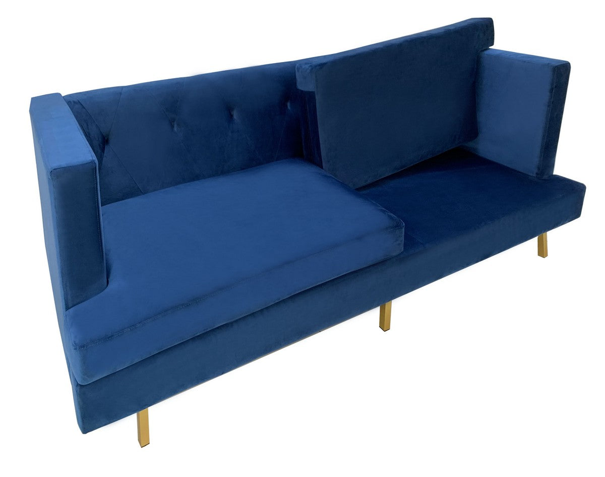 Safavieh Konrad Velvet Sofa | Sofas | Modishstore - 3