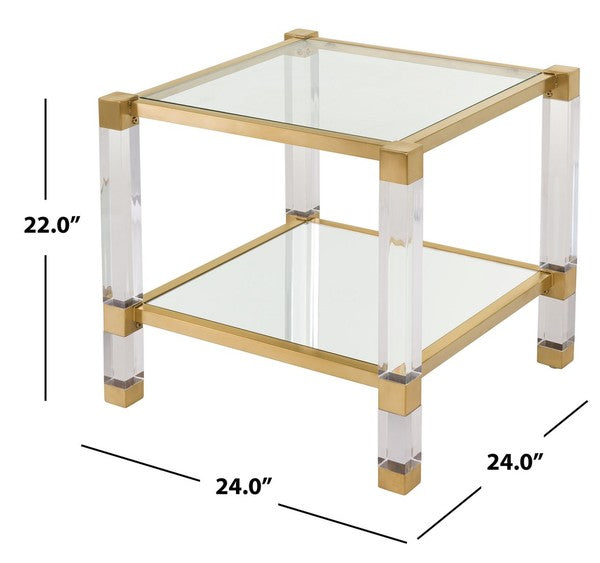 Safavieh Angie End Table - Clear | Accent Tables | Modishstore - 3