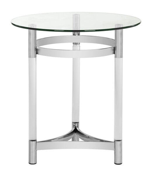 Safavieh Letty Round Acrylic End Table - Clear | Accent Tables | Modishstore - 2