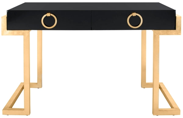 Safavieh Maia 2-Drawer Desk - Black | Desks | Modishstore - 2