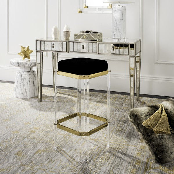 Safavieh Cicely Acrylic Bar Stool - Gold | Bar Stools | Modishstore