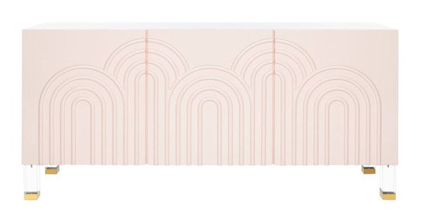 Safavieh Saturn Wave Acrylic Sideboard - Light Pink | Sideboards | Modishstore - 2