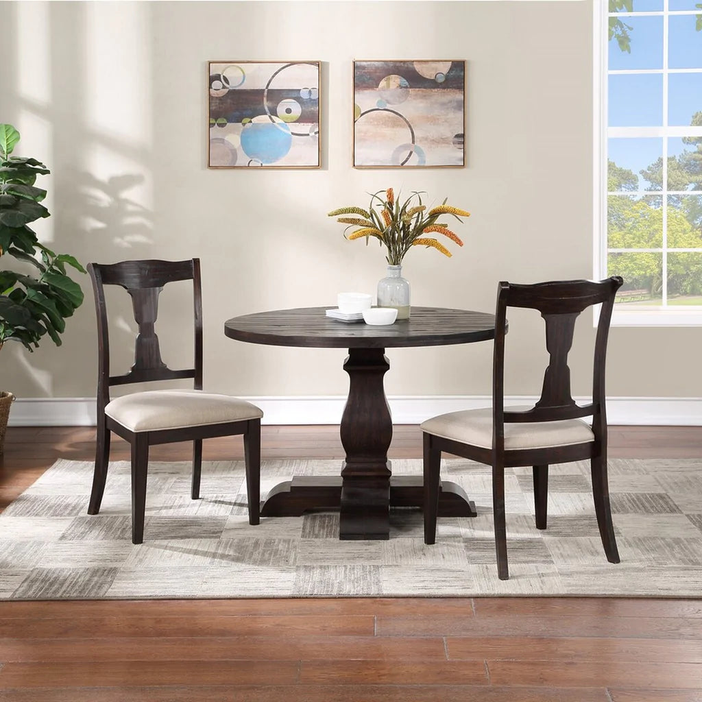 Safavieh Jasmyn Wood Dining Chair Set Of 2 - Dark Walnut | Dining Chairs | Modishstore