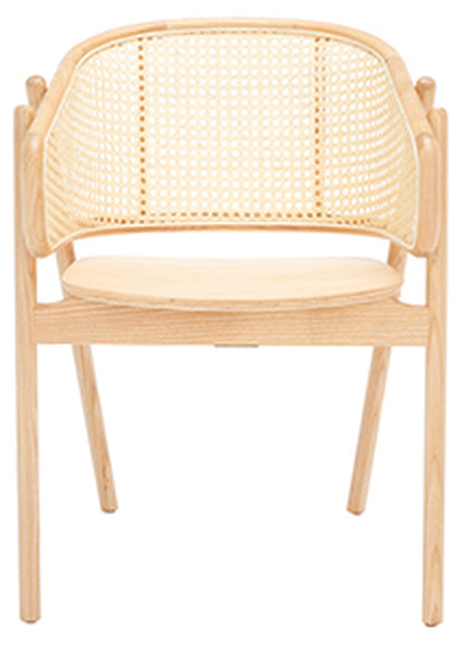 Safavieh Emmy Rattan Back Dining Chair - Natural | Dining Chairs | Modishstore - 2