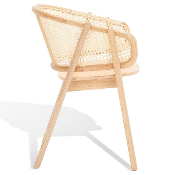 Safavieh Emmy Rattan Back Dining Chair - Natural | Dining Chairs | Modishstore - 4