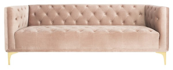 Safavieh Florentino Tufted Sofa - Pale Mauve | Sofas | Modishstore - 2