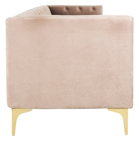 Safavieh Florentino Tufted Sofa - Pale Mauve | Sofas | Modishstore - 5