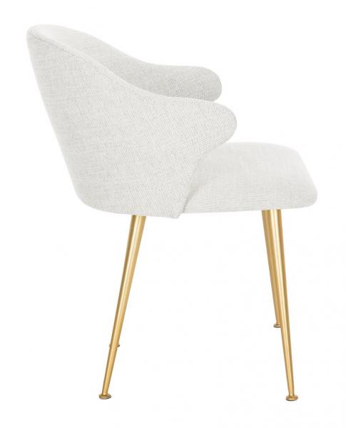 Safavieh Edmond Arm Chair - Light Gray | Dining Chairs | Modishstore - 4