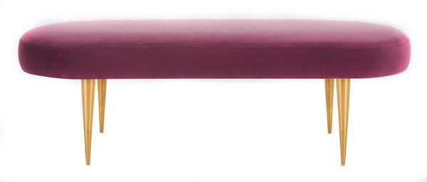 Safavieh Corinne Oval Bench - Plum | Benches | Modishstore - 2