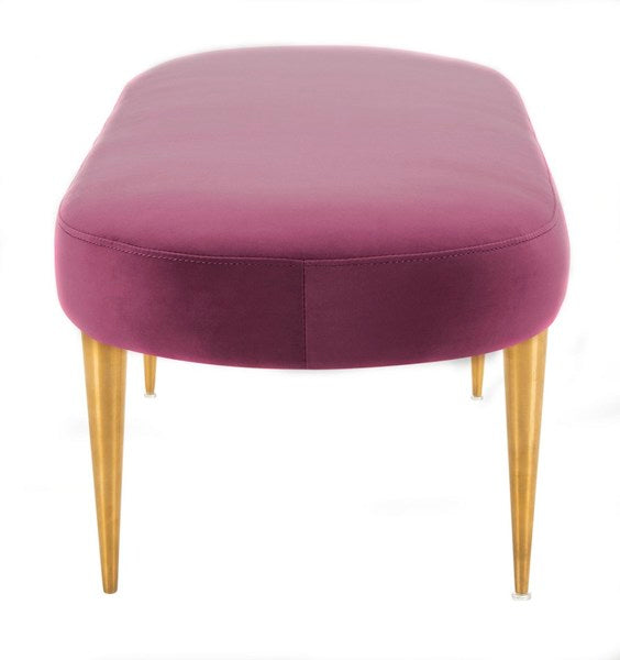 Safavieh Corinne Oval Bench - Plum | Benches | Modishstore - 4