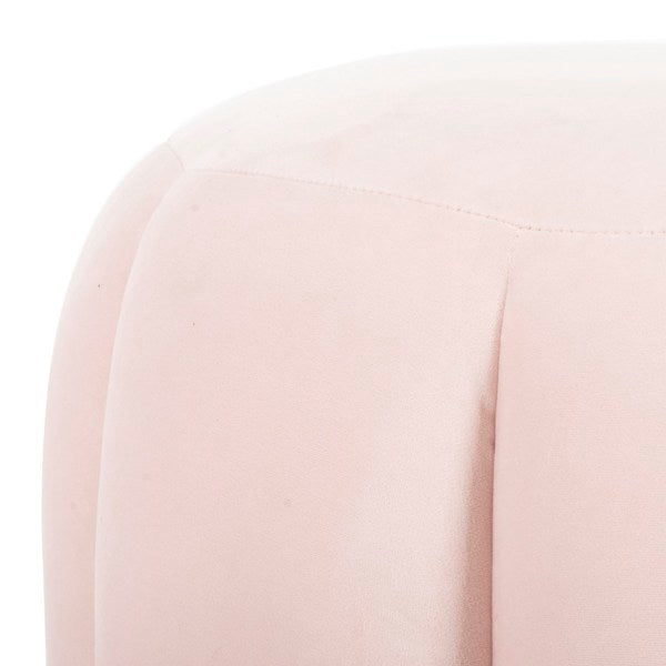 Safavieh Maxine Channel Tufted Otttoman - Pink | Ottomans | Modishstore - 4