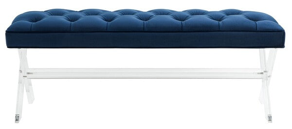 Safavieh Tourmaline Acrylic Bench - Navy | Benches | Modishstore - 2