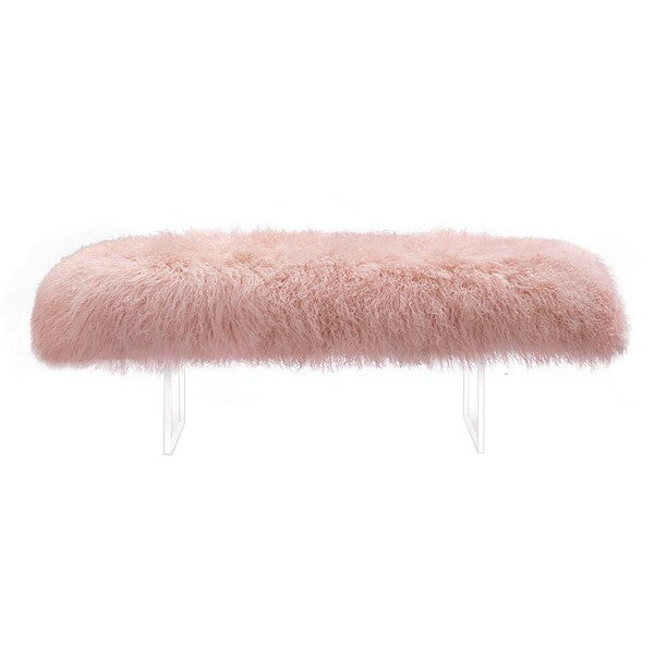 Safavieh Lilliana Sheepskin Bench | Benches | Modishstore - 5