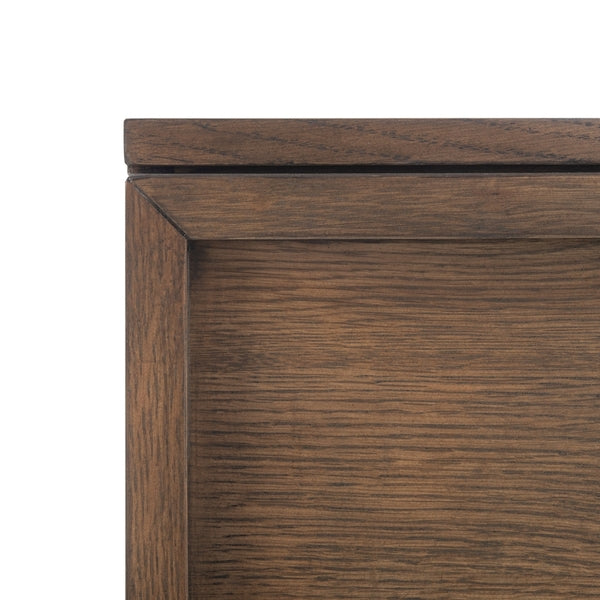 Safavieh Zeus 2 Drawer Nightstand - Medium Oak | Nightstands | Modishstore - 4