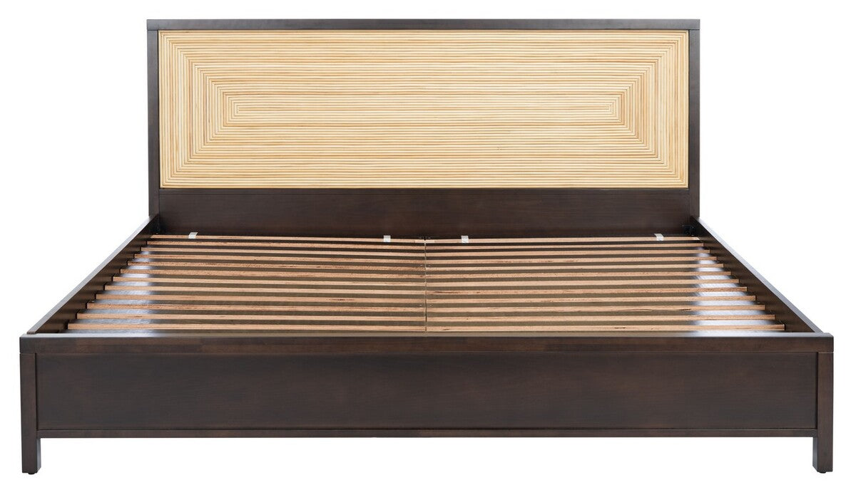 Safavieh Stassie Cane Bed - Oak | Beds | Modishstore - 3