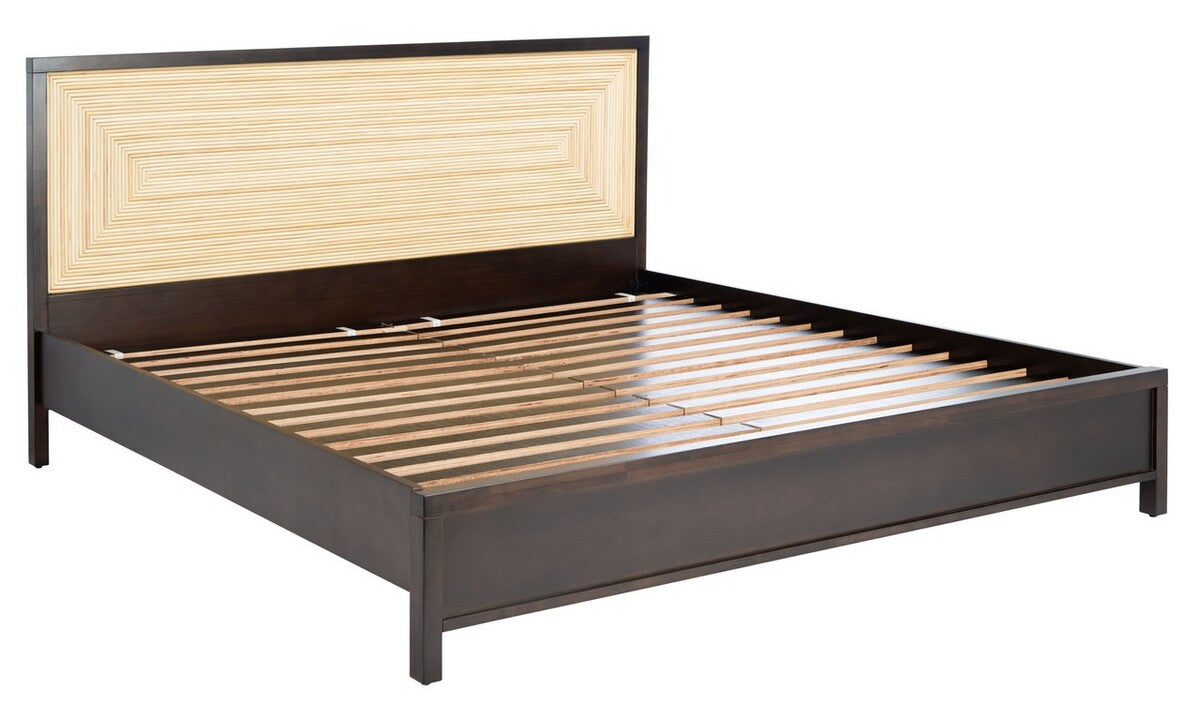 Safavieh Stassie Cane Bed - Oak | Beds | Modishstore - 4