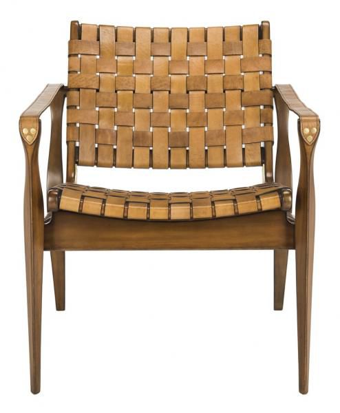 Safavieh Dilan Safari Chair - Light Brown | Accent Chairs | Modishstore - 2