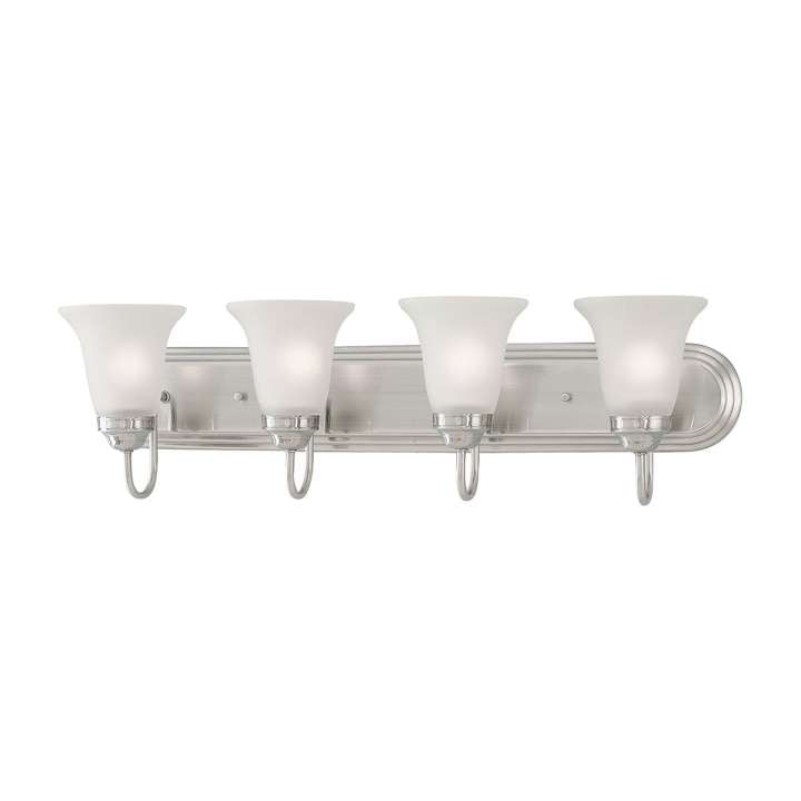 Whitmore 4-Light Bath Bar in Satin Pewter | Vanity Light | Modishstore