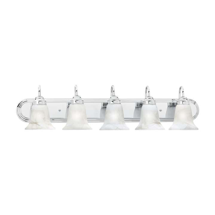 Homestead 5-Light Wall Lamp in Chrome | Vanity Light | Modishstore