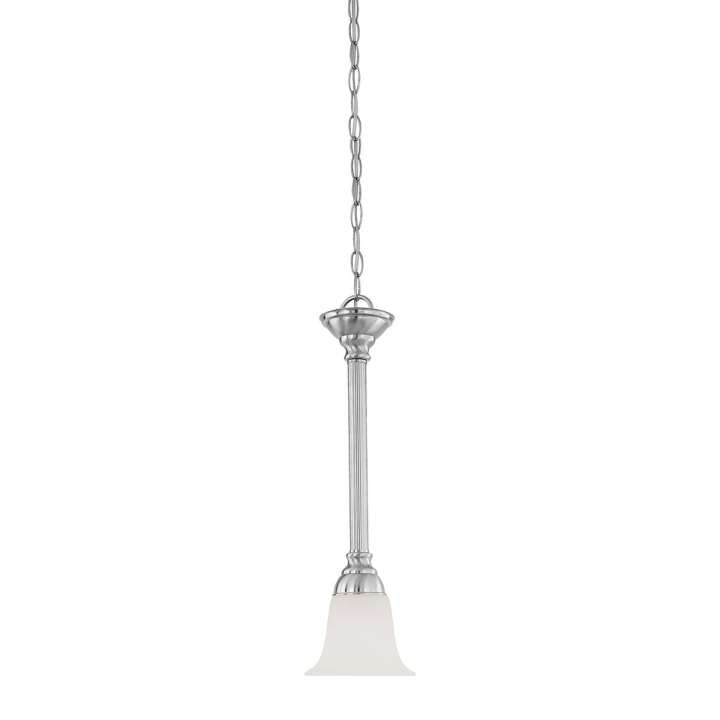 Riva 1-Light Pendant in Brushed Nickel | Pendant Lamps | Modishstore