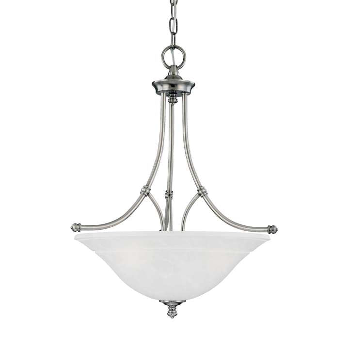 Harmony 3-Light Pendant in Satin Pewter | Pendant Lamps | Modishstore