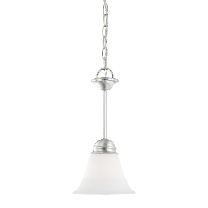 Bella 1-Light Pendant in Brushed Nickel | Pendant Lamps | Modishstore