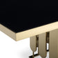Modrest Griffith Modern Black Glass & Gold Dining Table-4