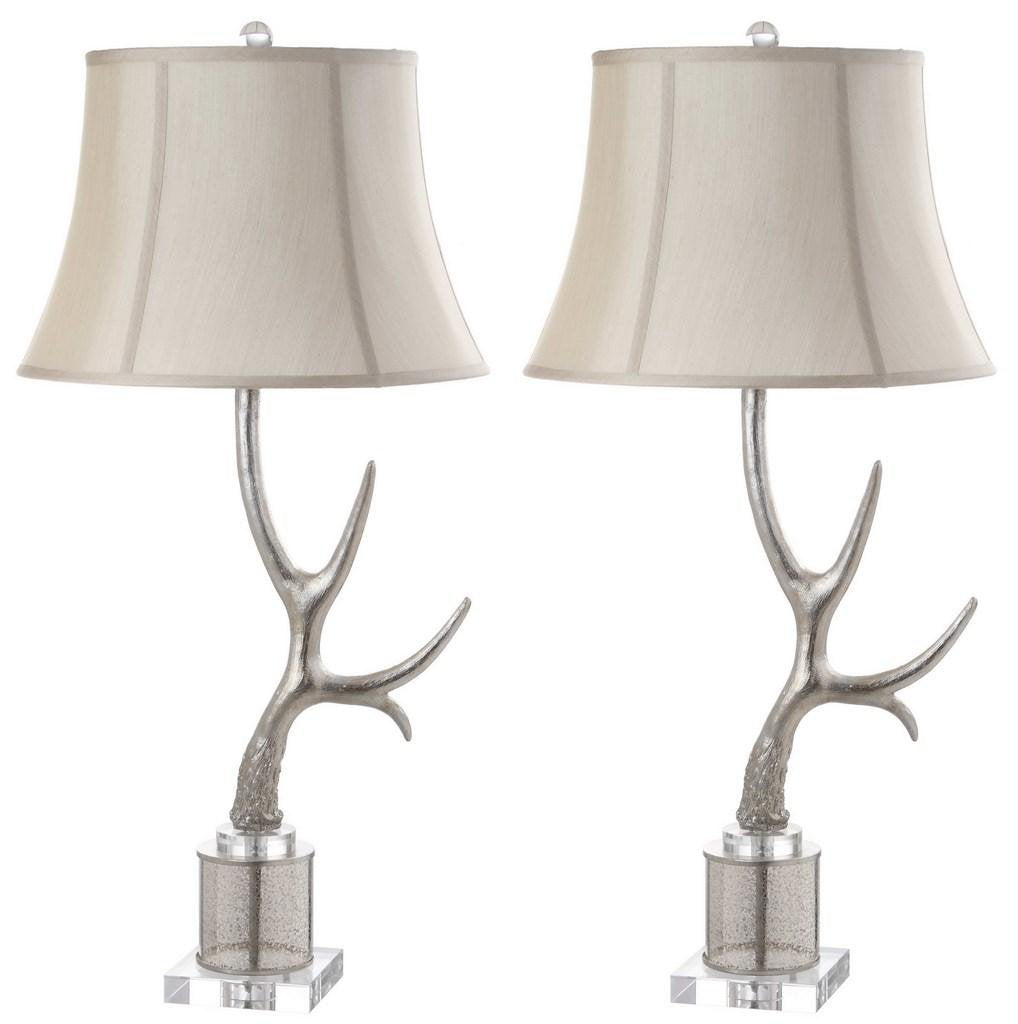 Safavieh Adele Antler 16-Inch H Table Lamp Set Of 2 - Silver | Table Lamps | Modishstore - 2