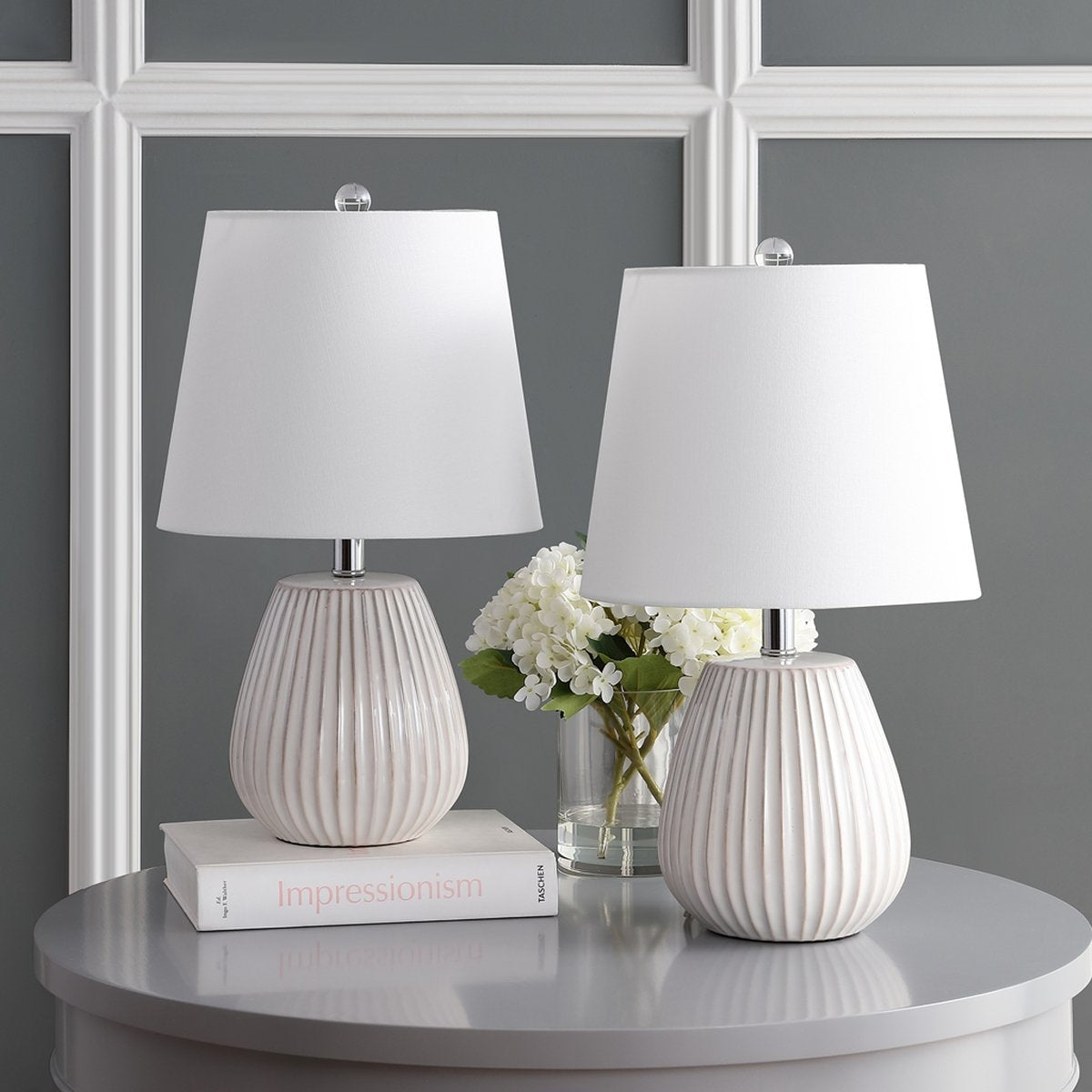 Safavieh Kole Table Lamp Set Of 2 - White | Table Lamps | Modishstore - 2
