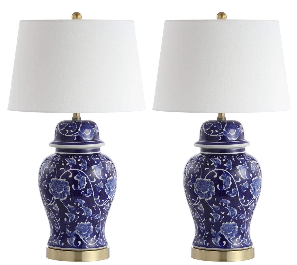 Safavieh Aharon Table Lamp Set Of 2 - Navy | Table Lamps | Modishstore - 2