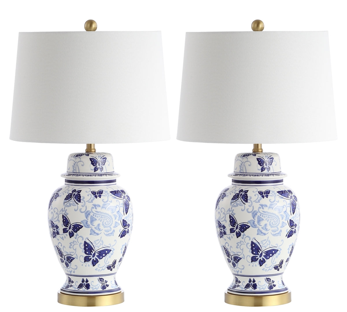 Safavieh Hana Tbale Lamp Set Of 2 - Blue | Table Lamps | Modishstore - 2