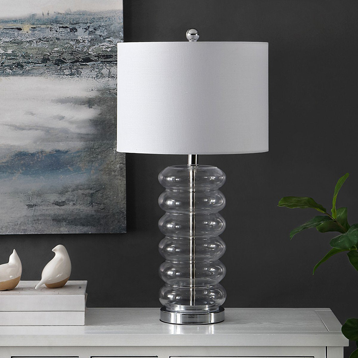 Safavieh Peli Glass Table Lamp - Clear | Table Lamps | Modishstore - 3