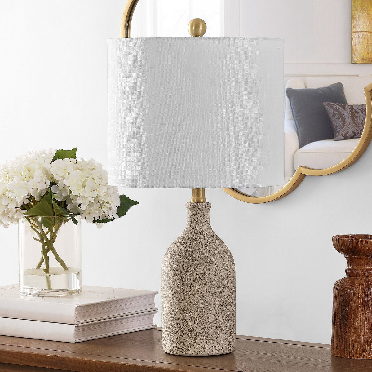 Safavieh Gunnar Ceramic Table Lamp - Sandy | Table Lamps | Modishstore - 3