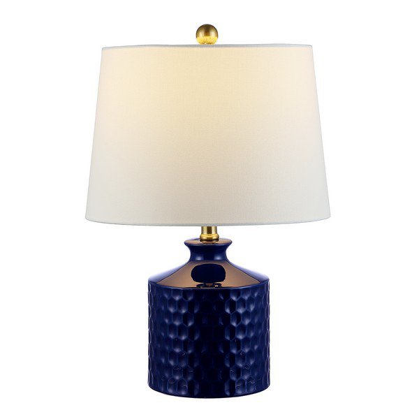 Safavieh Landon Ceramic Table Lamp - Navy Blue | Table Lamps | Modishstore - 2