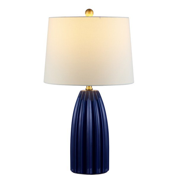 Safavieh Kayden Ceramic Table Lamp - Navy Blue | Table Lamps | Modishstore - 2