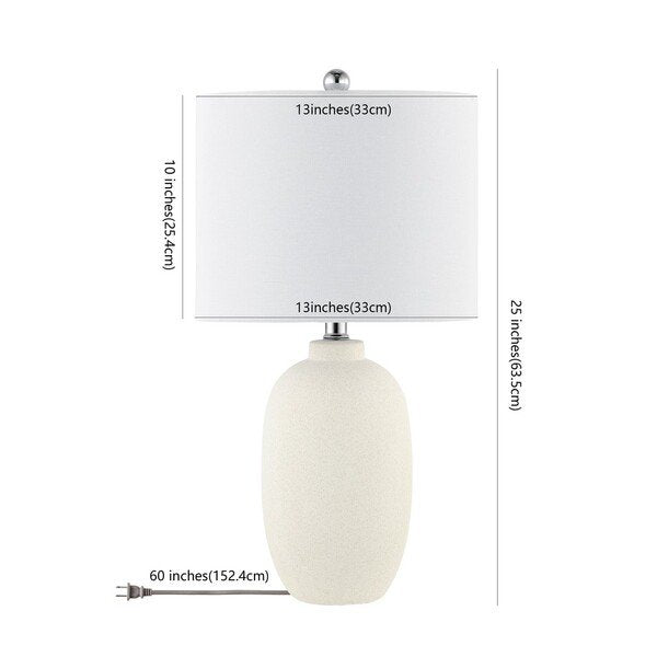 Safavieh Zema Table Lamp - Ivory | Table Lamps | Modishstore - 3