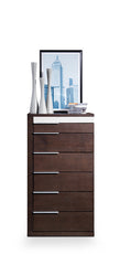 Modrest Torino Modern Brown Oak & Grey Chest