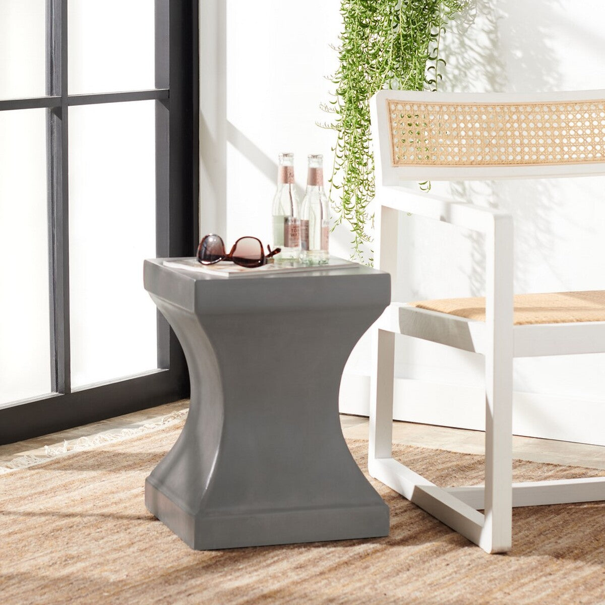 Safavieh athena concrete accent table hot sale