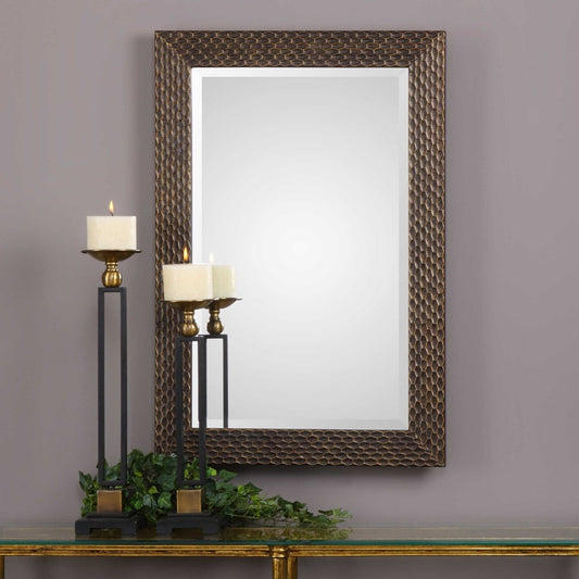 Rust Bronze with Gold Mirror By Modish Store | Mirrors | Modishstore - 3