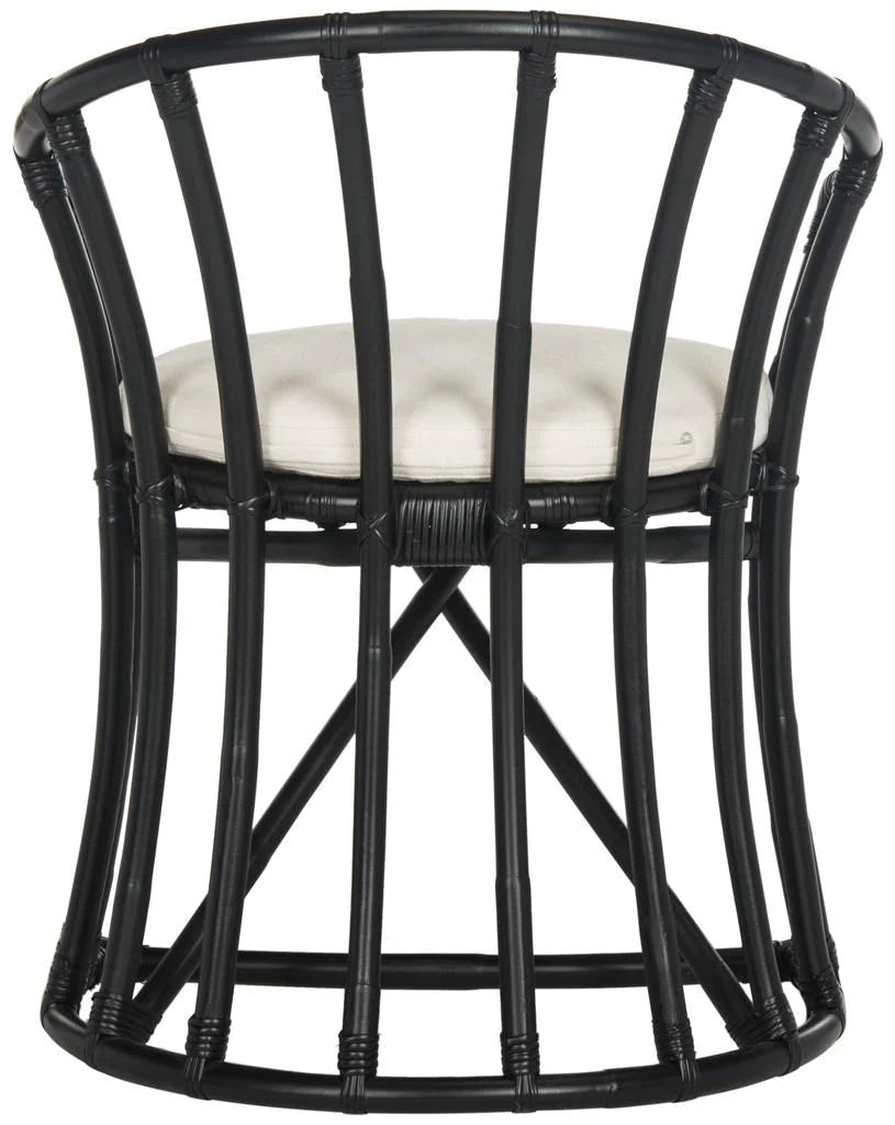 Safavieh Bates Rattan Accent Chair - Black | Accent Chairs | Modishstore - 3