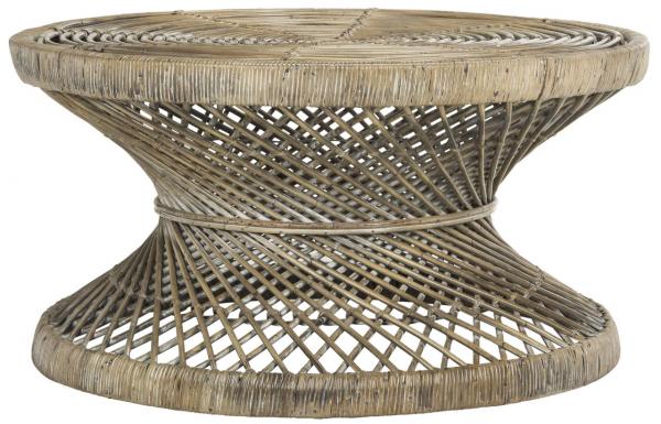 Safavieh Grimson Large Bowed Coffee Table | Coffee Tables | Modishstore - 1